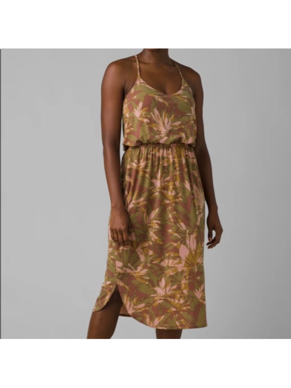 Prana Ayla Dress floral camouflage print size extra small EUC